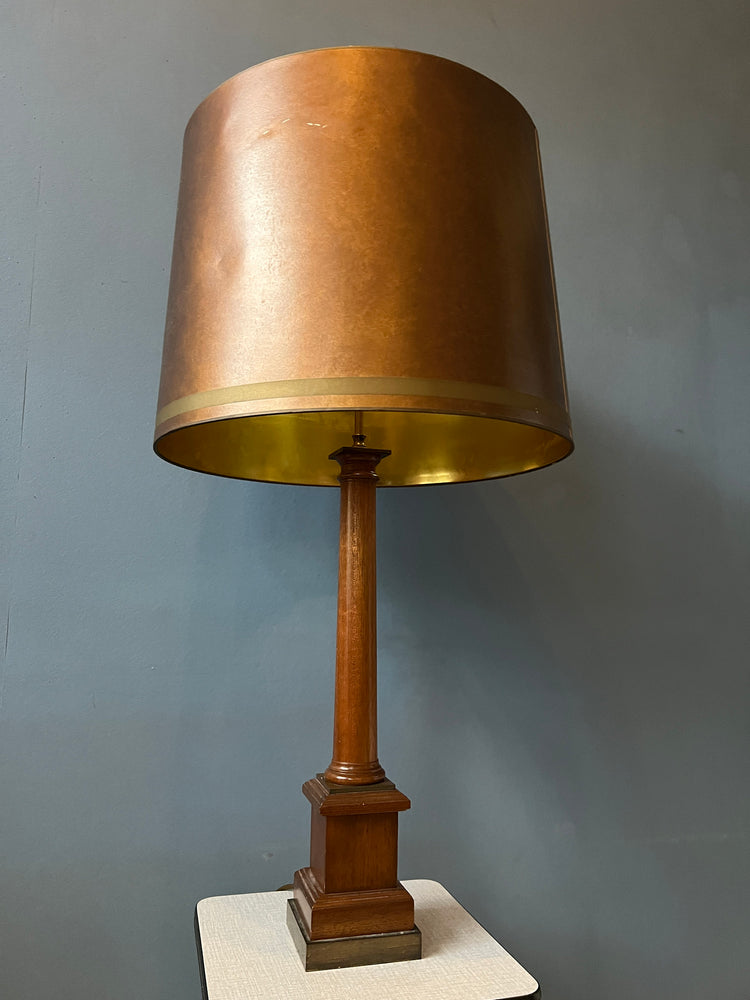 Vintage Large Eclectic Table Lamp