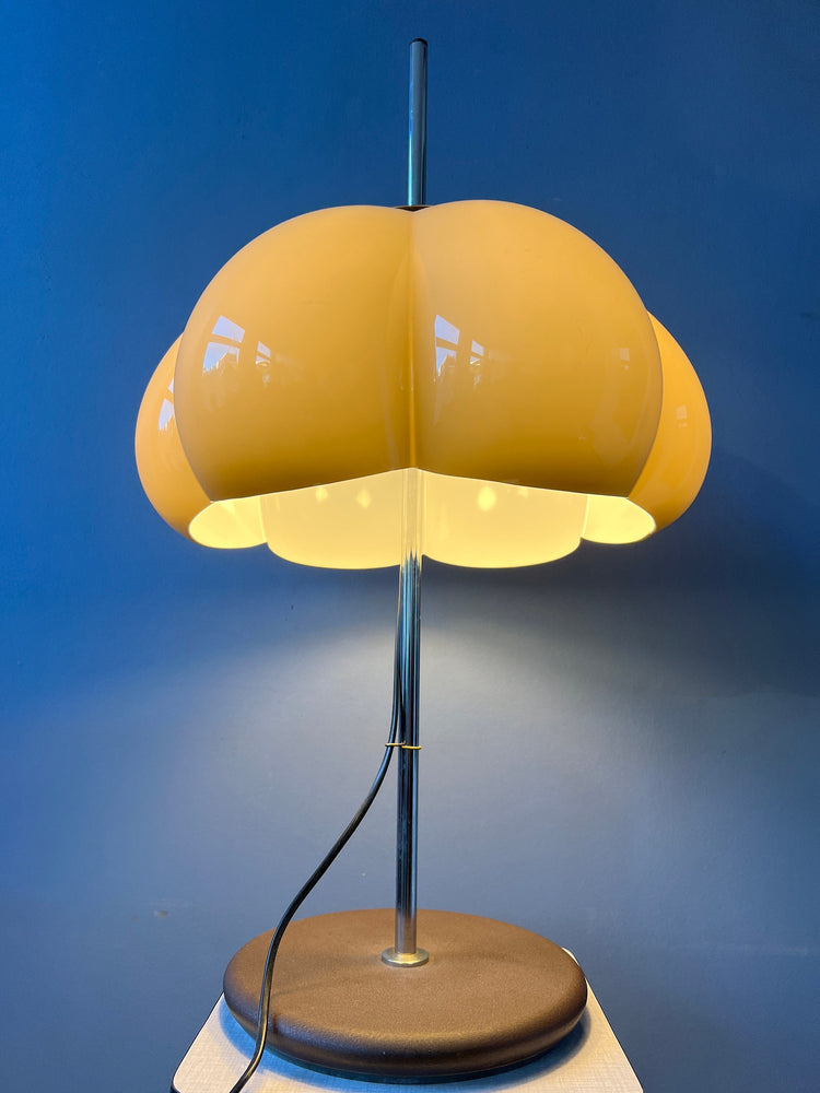 Vintage Dijkstra Space Age Flower Table Lamp | Mid Century Desk Light