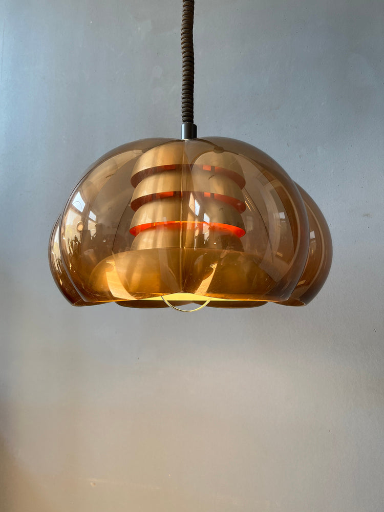 Space Age Herda Pendant | Mid Century Lamp | Vintage 70s Light
