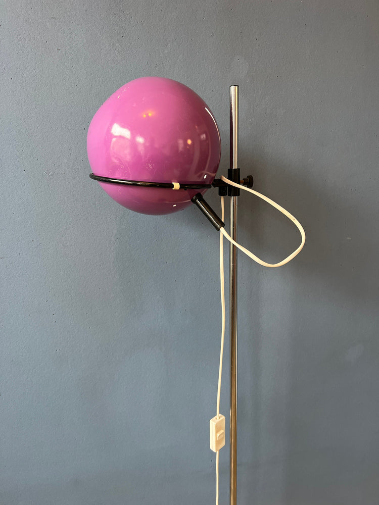 Purple GEPO Eyeball Floor Lamp - Space Age Standing Light