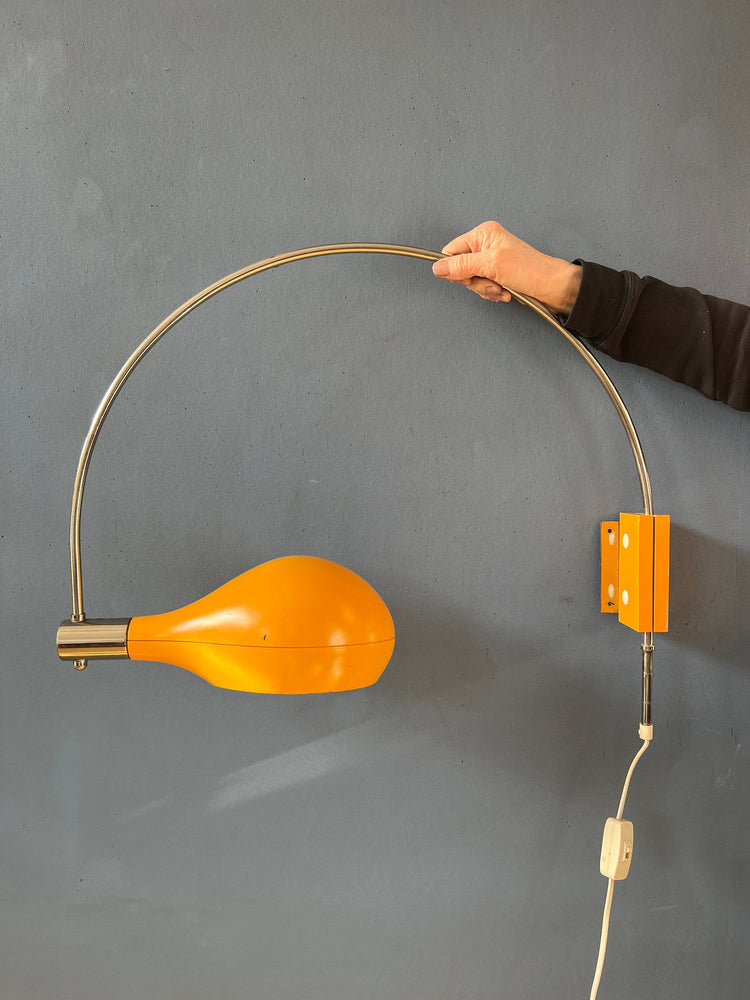 Yellow Temde Leuchten Arc Wall Lamp