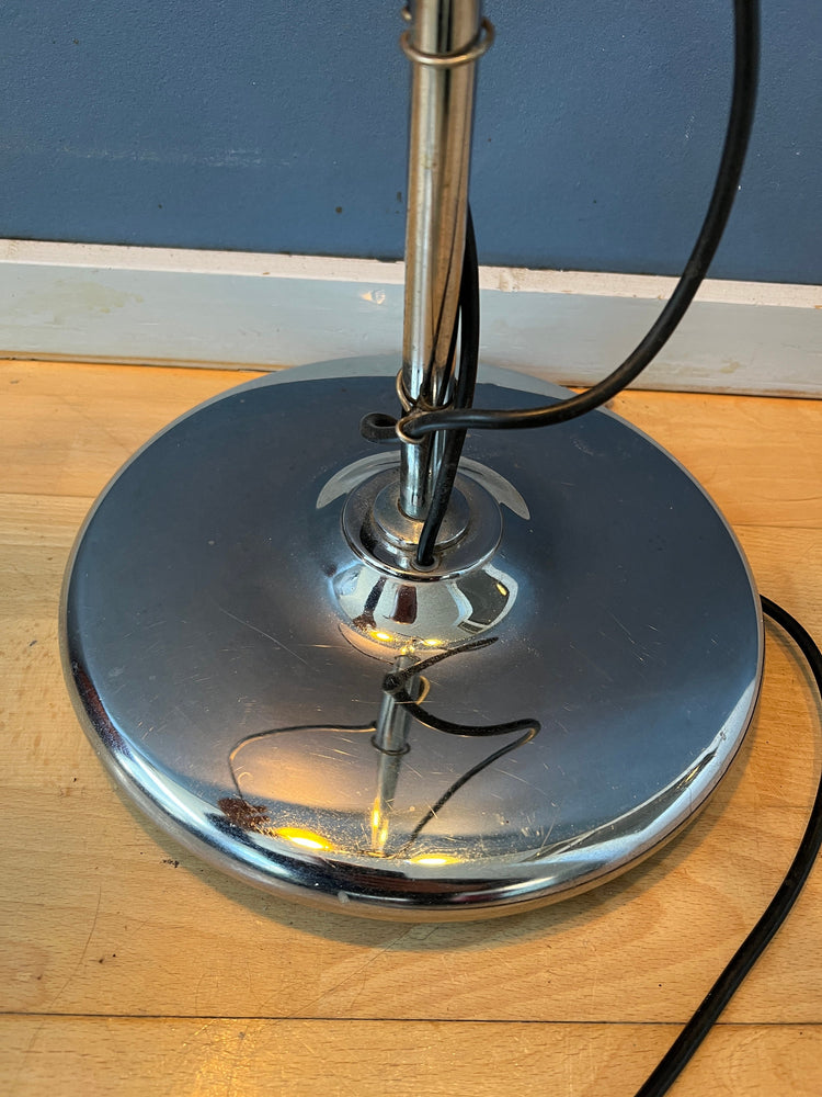 Mid-Century Chrome Herda Eyeball Floor Lamp | Space Age Light | Retro 70s Lighting