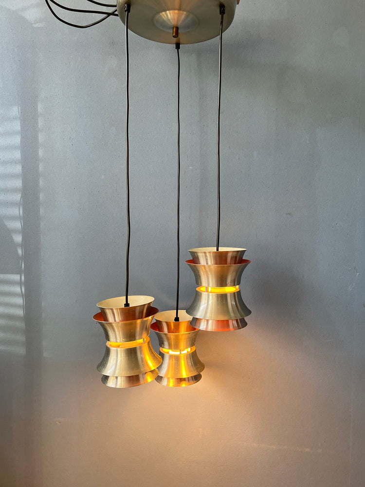Vintage Lakro Space Age Cascade Pendant Light | Mid Century Light Fixture | Carl Thore Trava Style