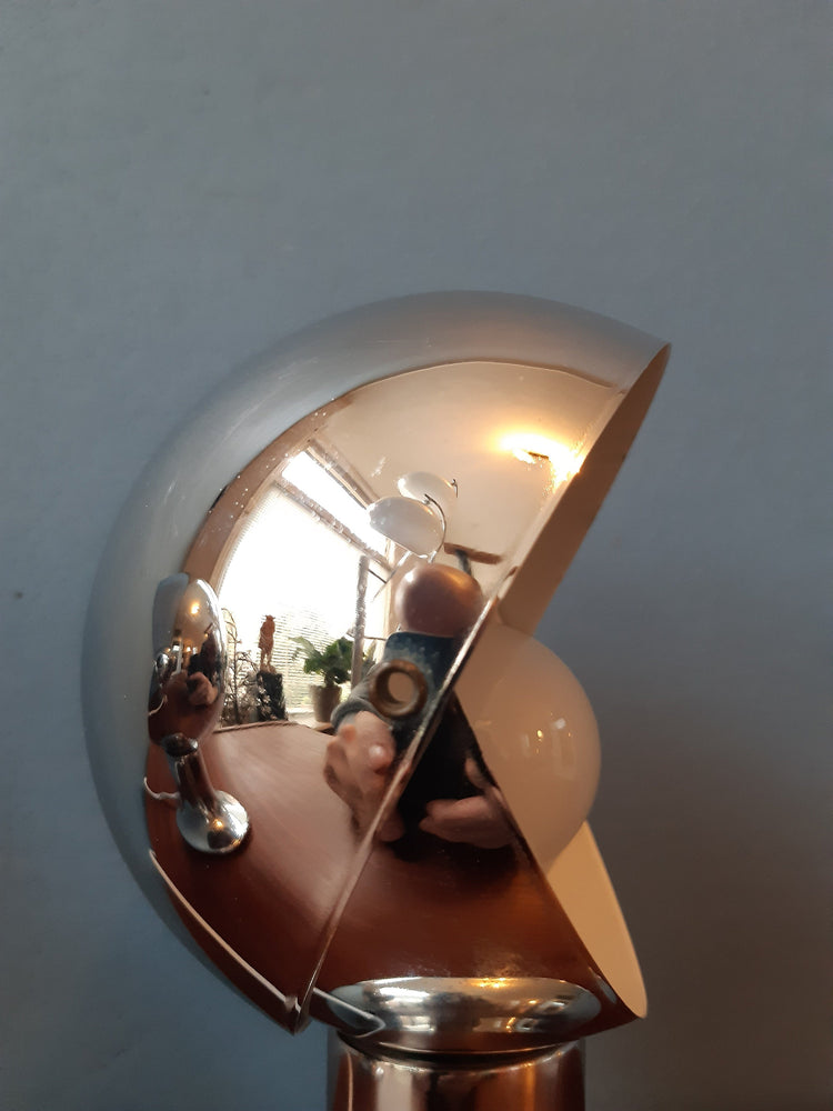 Vintage Set (2) Eclipse Table Lamps | Space Age / Eyeball Lamps