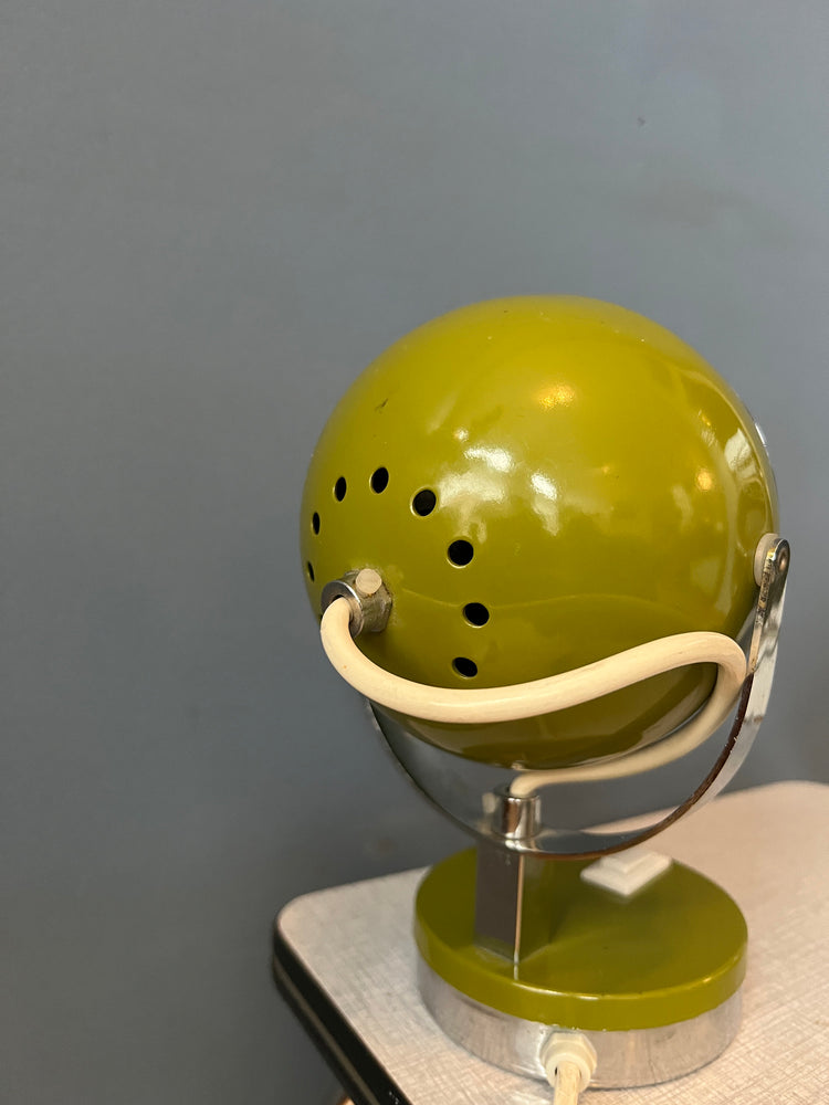 Set (2) of Green Space Age Eyeball Table Lamps