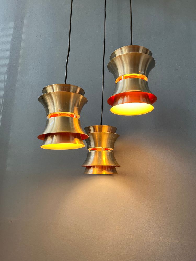 Vintage Lakro Space Age Cascade Pendant Light | Mid Century Light Fixture | Carl Thore Trava Style