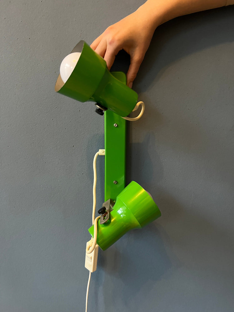 Vintage Green Space Age Wall Light