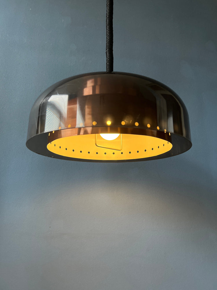 Mid Century Dijkstra Space Age Pendant / Vintage Lighting / Retro Lamp 70s