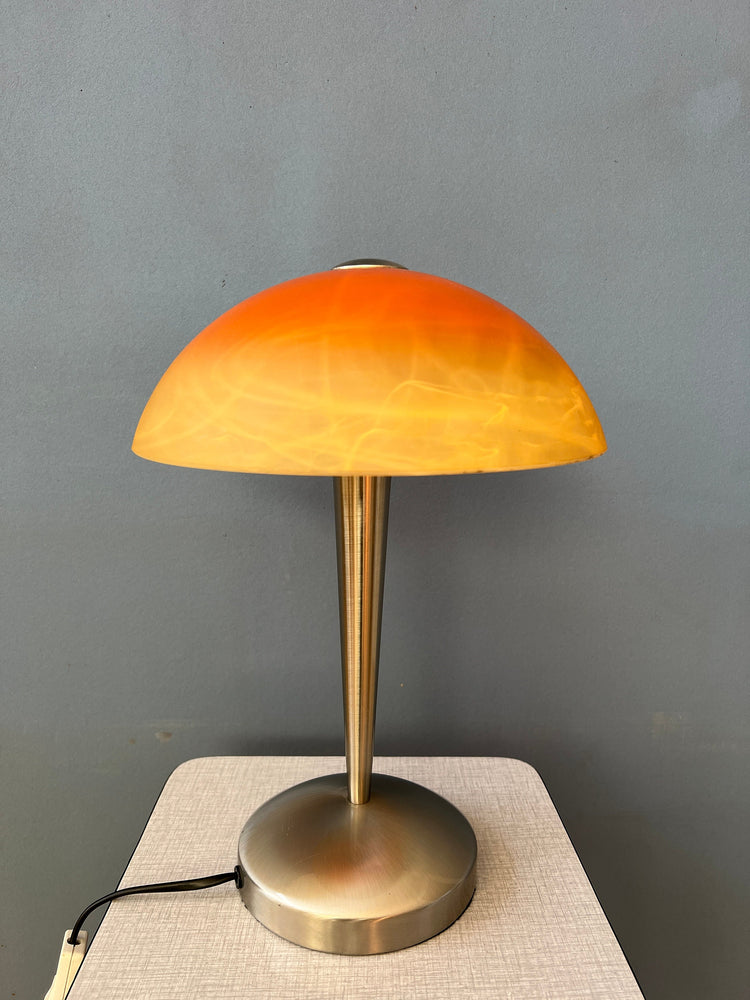 Vintage Mushroom Glass Table Lamp