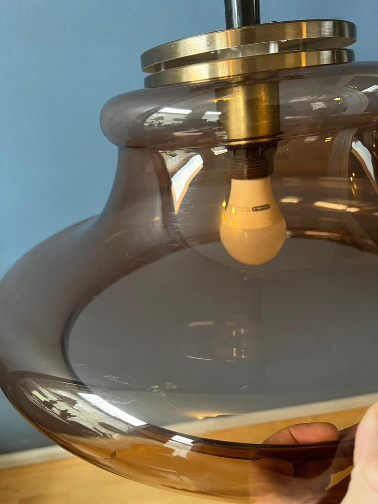 Space Age Pendant Light by Herda / Vintage Mid Century Ceiling Lamp