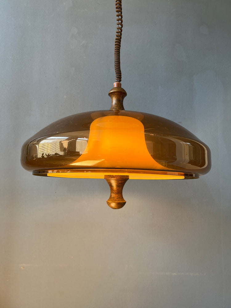 Vintage Space Age Pendant Light | Herda / Dijkstra | Mid Century Lamp