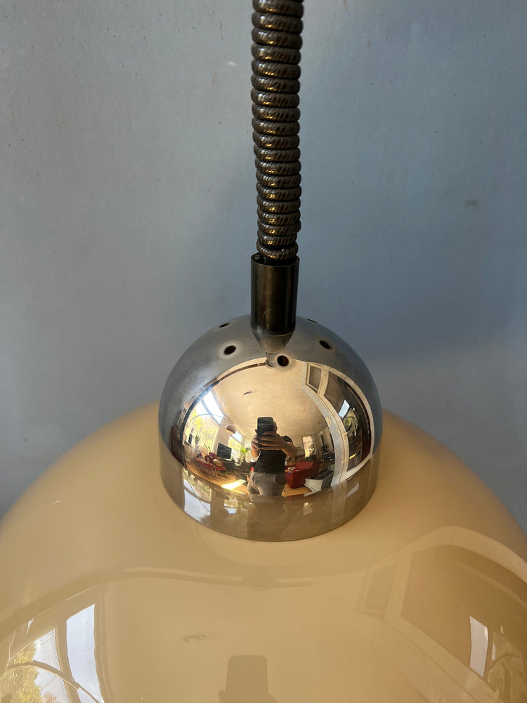 Vintage Space Age Dijkstra Pendant Light / Mushroom Lamp / Mid Century Ceiling Lighting