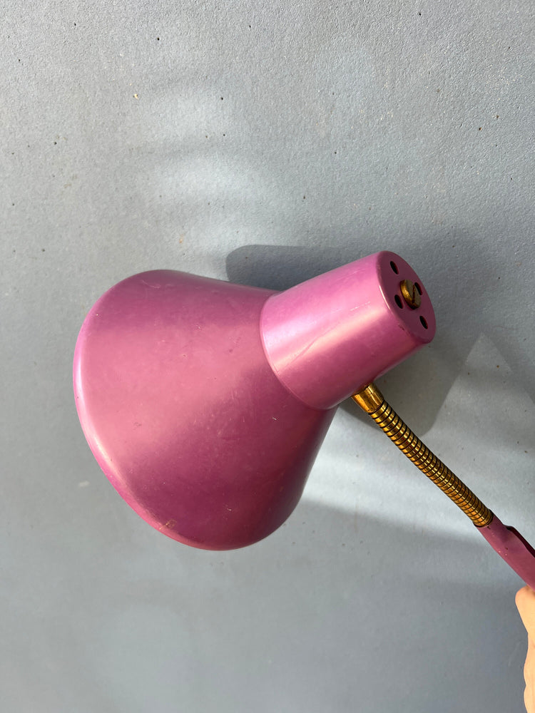 Purple Vintage Space Age Scissor Wall Lamp