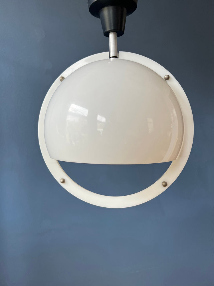 Mid Century Massive Pendant Light / Guzzini Style Space Age Lamp / Vintage 70s Lighting