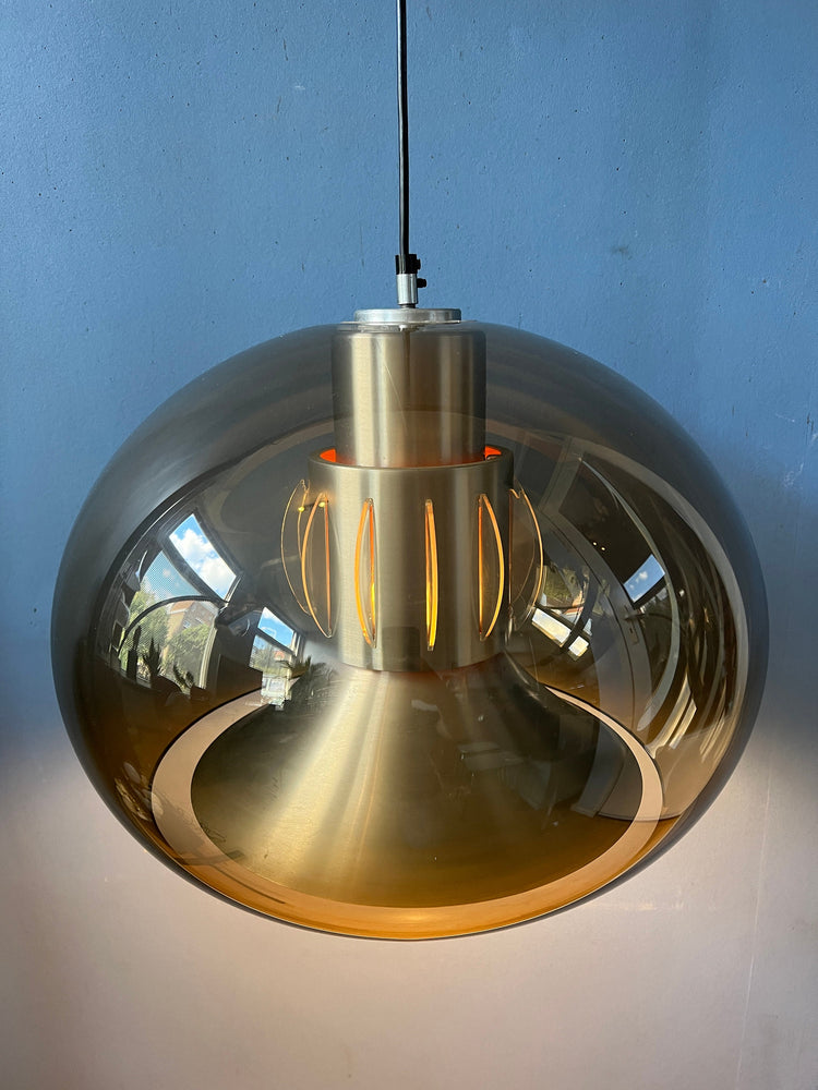 Mid Century Herda Space Age Pendant Lamp / Vintage Light Fixture