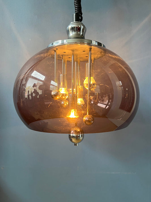 Vintage Herda Space Age Pendant Light / Mid Century Lamp / 70s / Guzzini Style