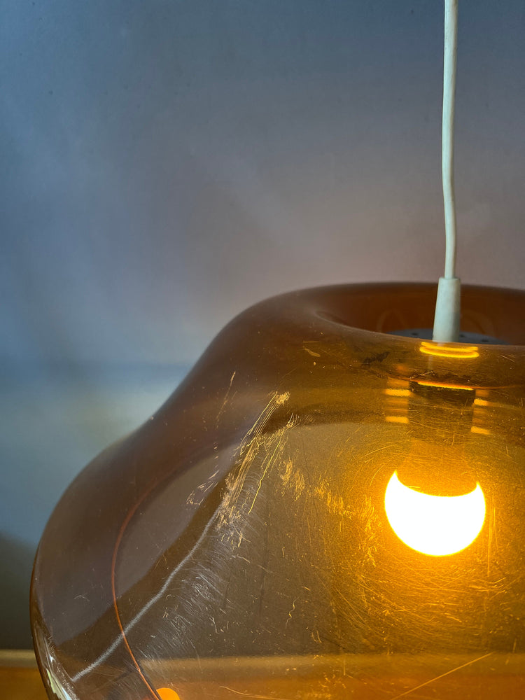 Vintage Space Age Pendant Lamp by Herda / Mid Century Modern Light Fixture