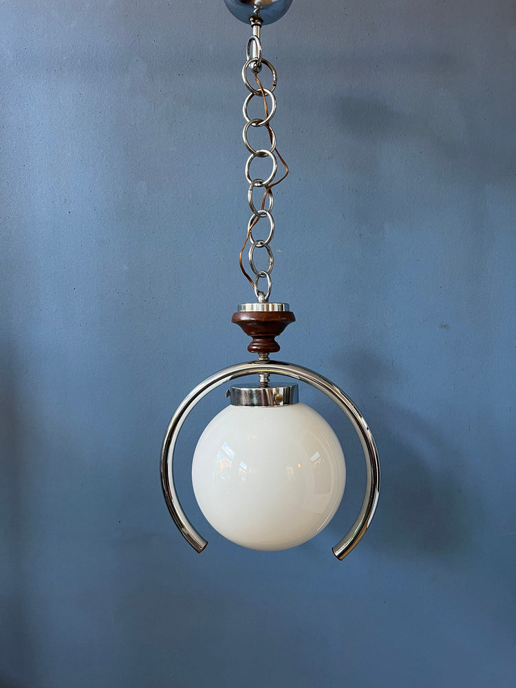 Italian Pendant Light / Mazzega Lamp / Murano Glass Light