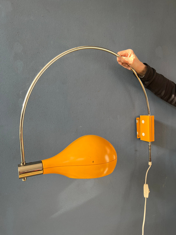 Yellow Temde Leuchten Arc Wall Lamp