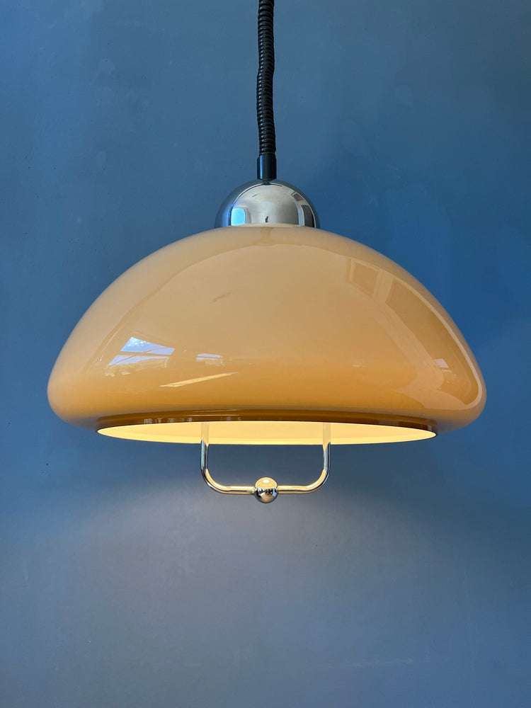 Vintage Space Age Dijkstra Pendant Light / Mushroom Lamp / Mid Century Ceiling Lighting