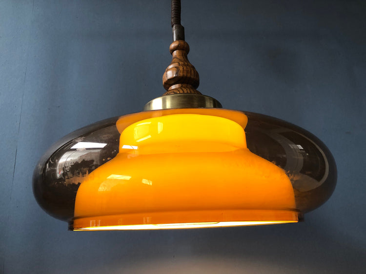Vintage Herda Space Age Pendant / Mid Century Lamp