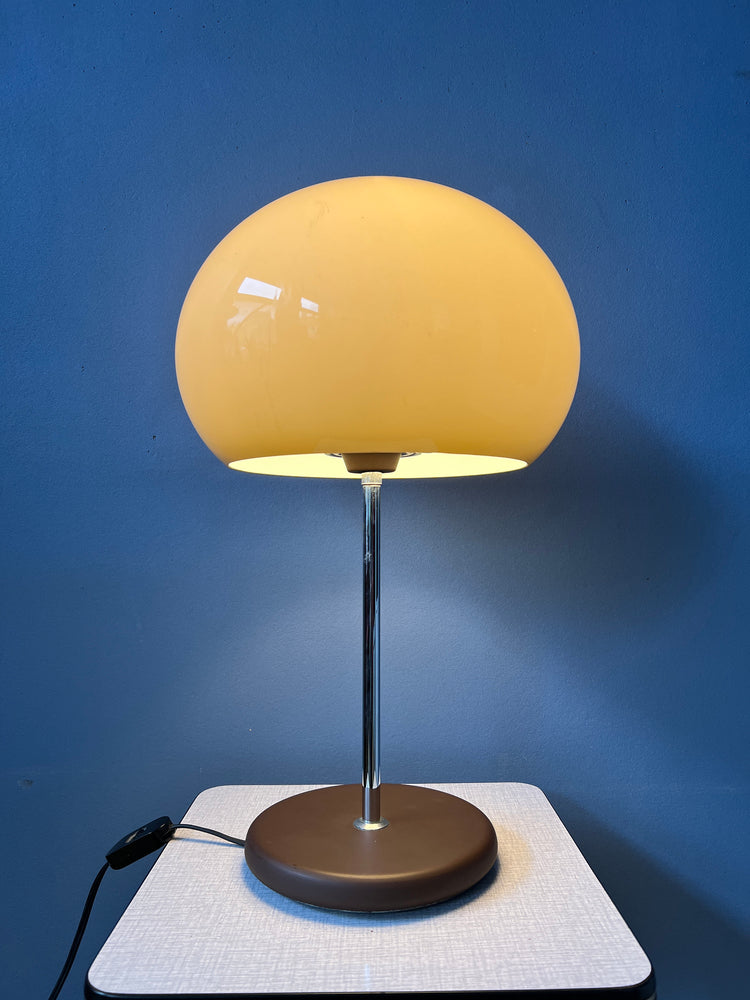 Vintage Dijkstra Mushroom Table Lamp | Mid Century Space Age Desk Lamp