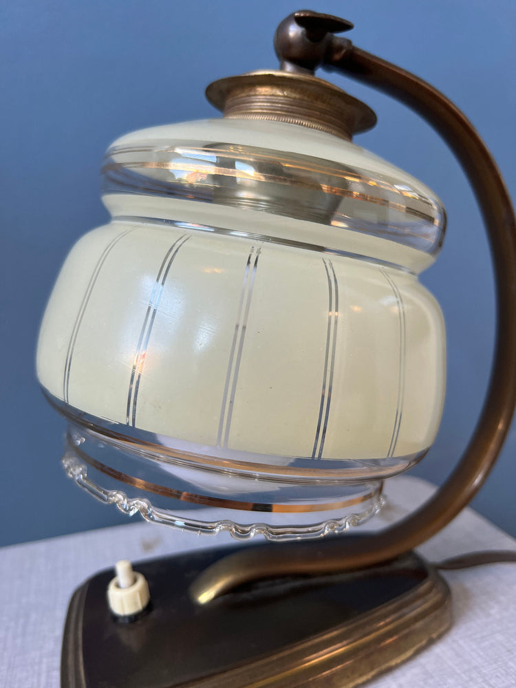Art Deco Bedside Lamp / Vintage Table Light / Desk Lamp