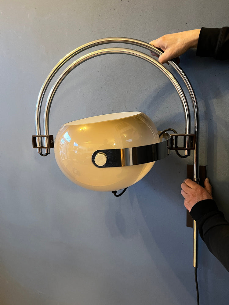 Mid Century Dijkstra Double Arc Mushroom Wall Lamp