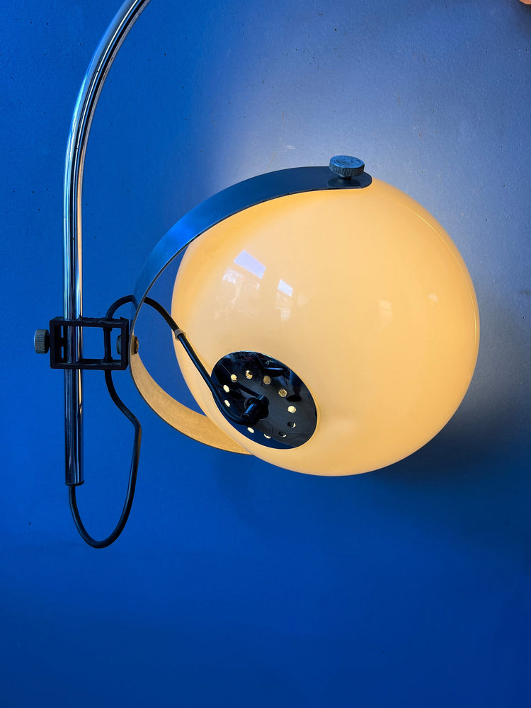 Mid Century Lamp | Dijkstra Arc Wall Lamp | Mushroom Lamp | Vintage Sconce Light