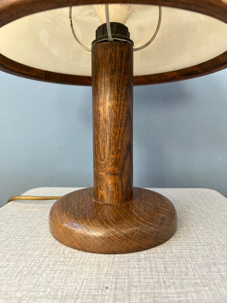 Small Steinhauer Wooden Mushroom Table Lamp