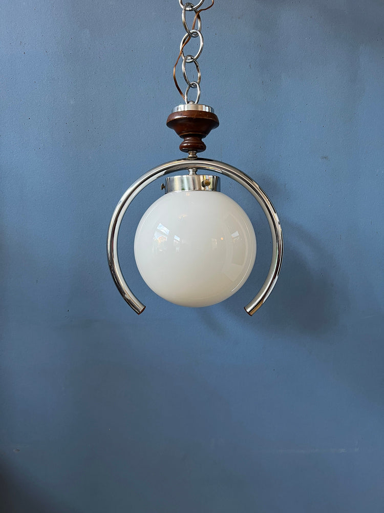 Italian Pendant Light / Mazzega Lamp / Murano Glass Light