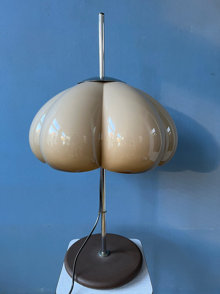 Vintage Dijkstra Space Age Flower Table Lamp | Mid Century Desk Light