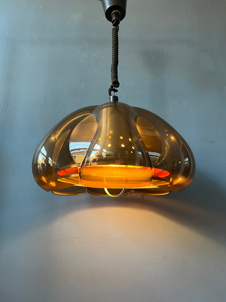 Vintage Herda Space Age Pendant | Mid Century Lamp | Retro 70s Light