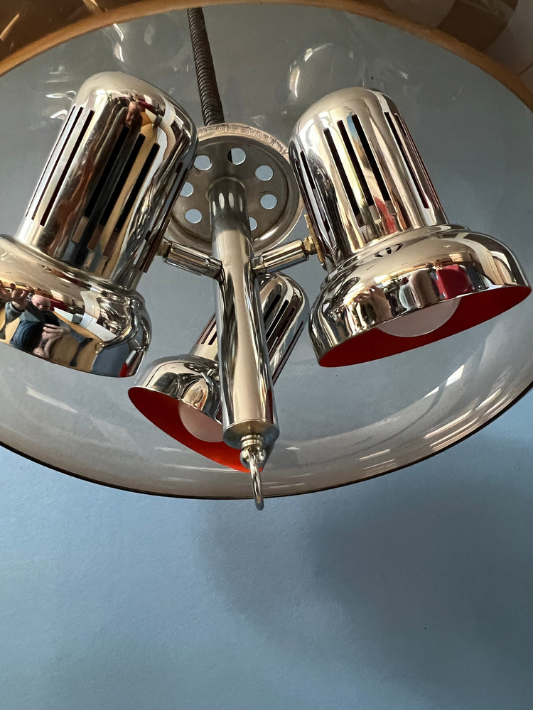 Vintage Herda Space Age Pendant Light / Mid Century Lamp