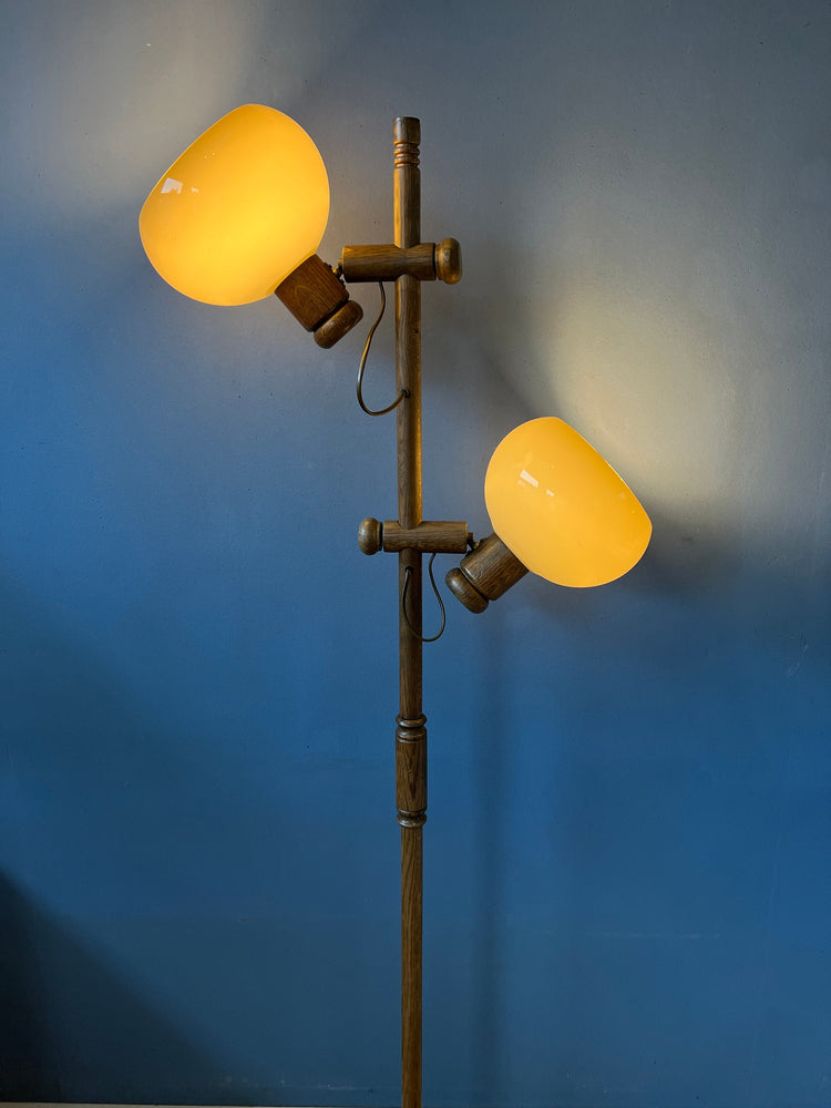 Mid Century Koch and Lowy OMI Mushroom Floor Lamp | Space Age Standing Light