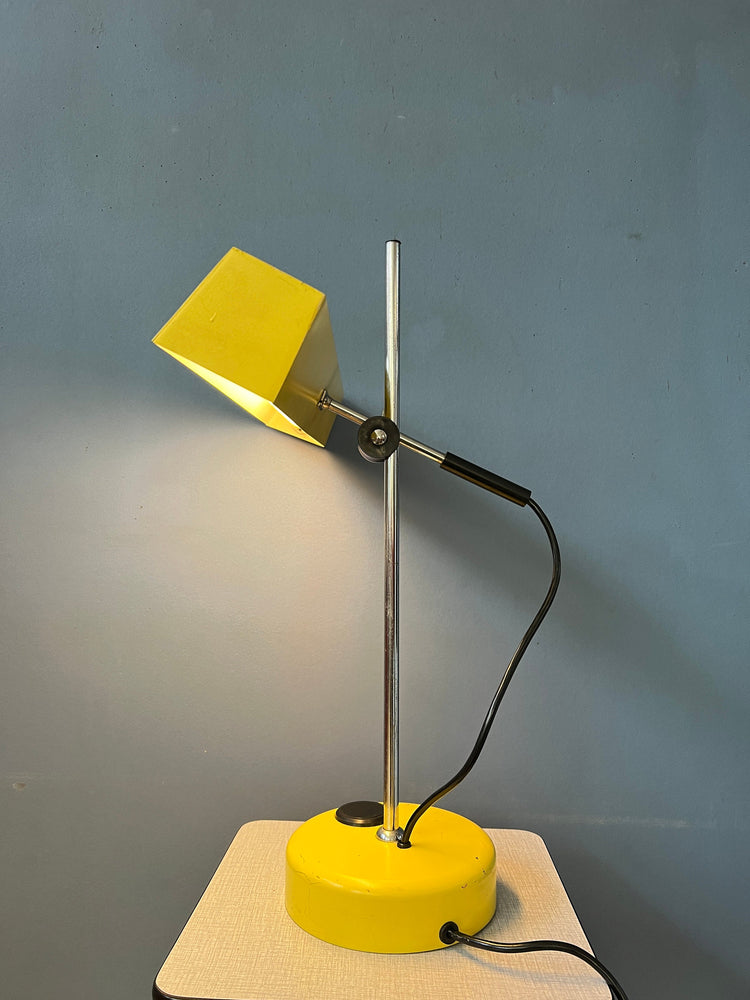 Yellow Vintage Fluorescent Desk Lamp