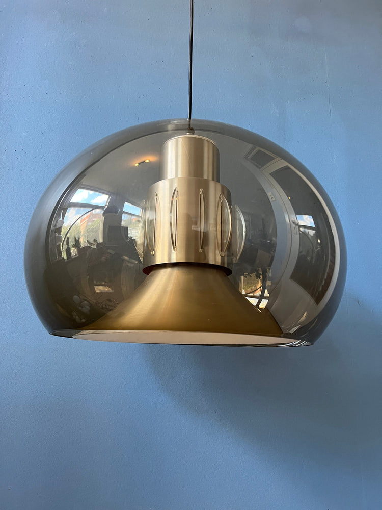 Mid Century Herda Space Age Pendant Lamp / Vintage Light Fixture