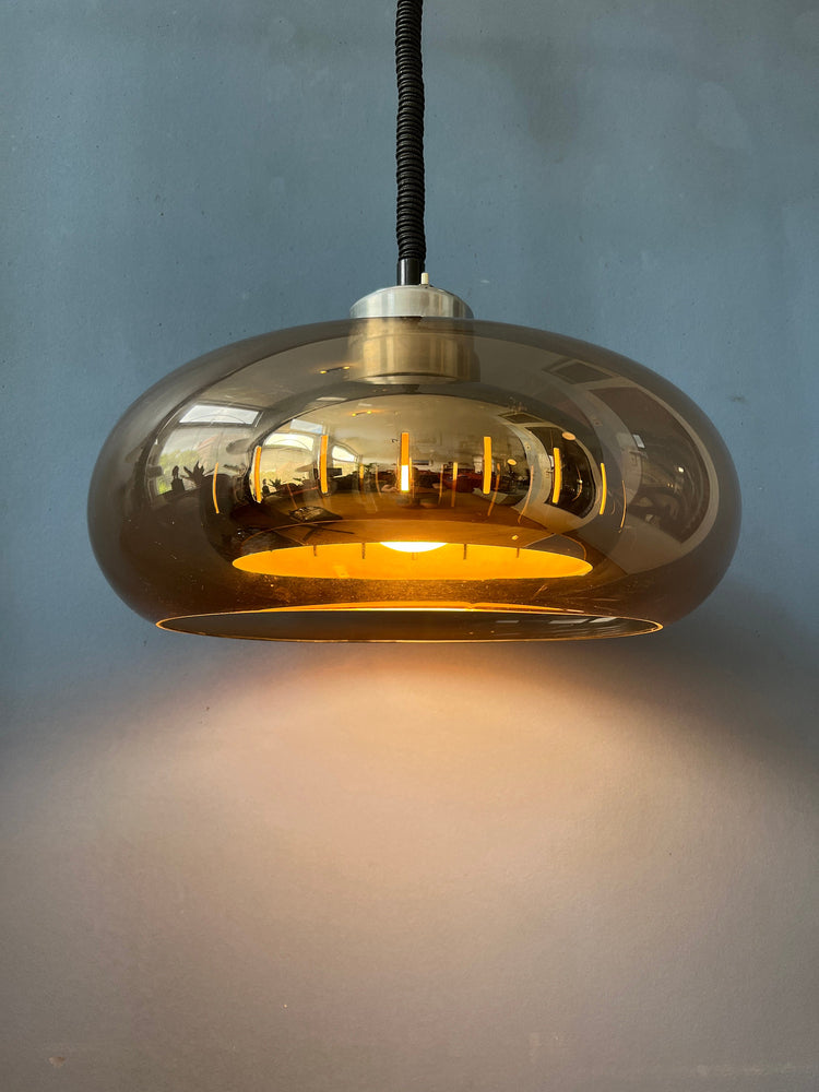 Vintage Herda Space Age Pendant / Mid Century Lamp / 70s / Guzzini Style