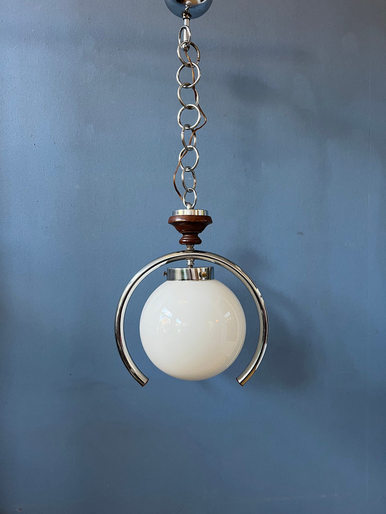 Italian Pendant Light / Mazzega Lamp / Murano Glass Light