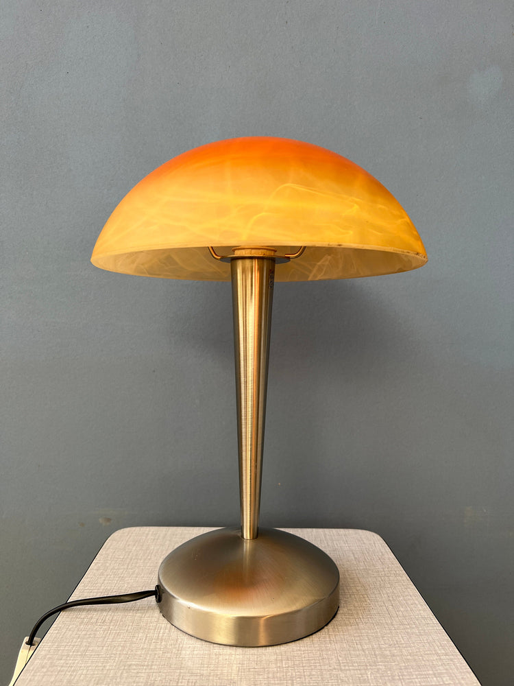 Vintage Mushroom Glass Table Lamp