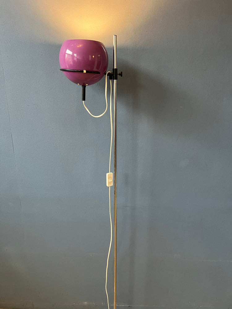 Purple GEPO Eyeball Floor Lamp - Space Age Standing Light