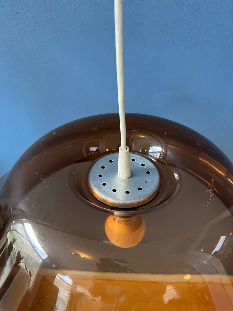 Vintage Space Age Pendant Lamp by Herda / Mid Century Modern Light Fixture