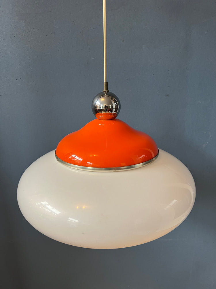 Vintage Space Age Pendant Lamp / Mid Century Light Fixture