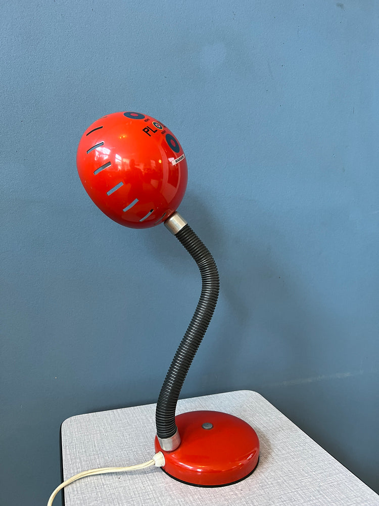 Red Flexible Vintage Spage Age Table Lamp