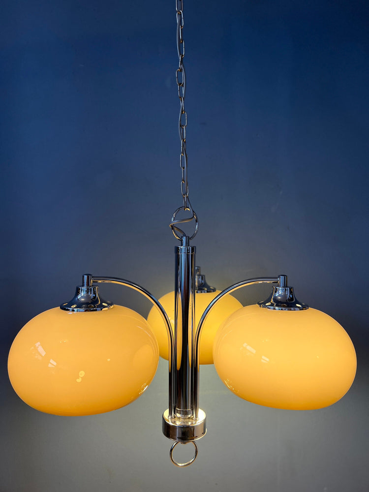 Vintage Dijkstra Space Age Pendant Light | Mid Century Modern Chandelier