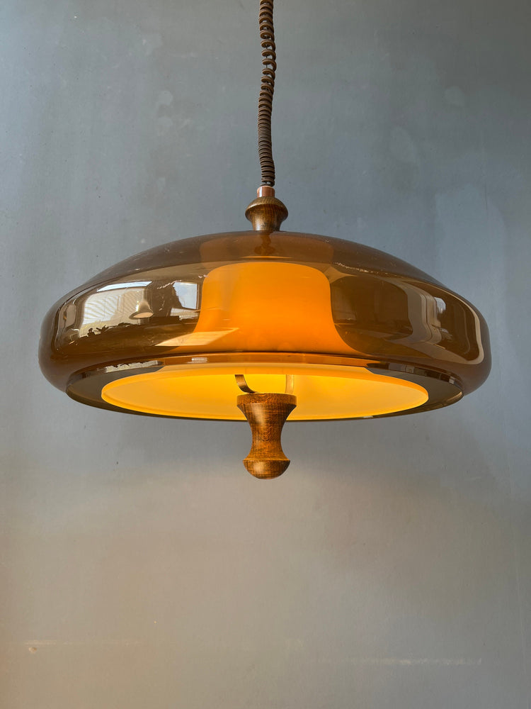 Vintage Space Age Pendant Light | Herda / Dijkstra | Mid Century Lamp