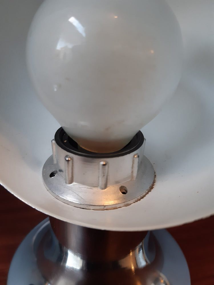 Vintage Set (2) Eclipse Table Lamps | Space Age / Eyeball Lamps