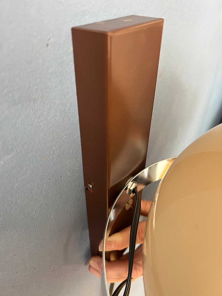 Beige Dijkstra Mushroom Wall Light / Space Age Wall Lamp