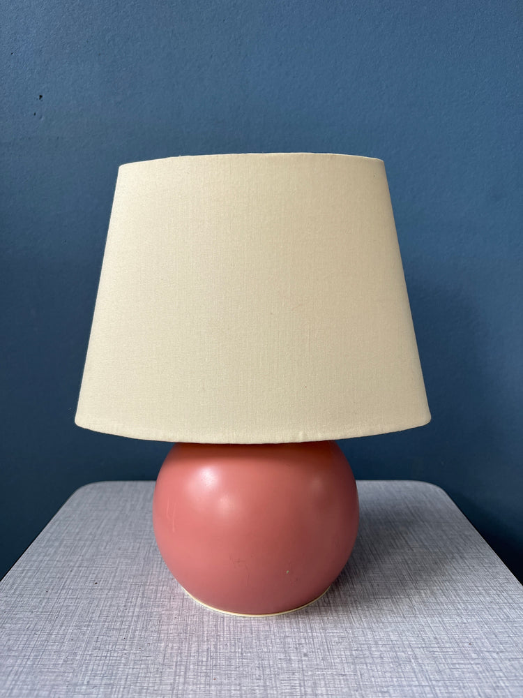 Small Pink Eclectic Desk Lamp