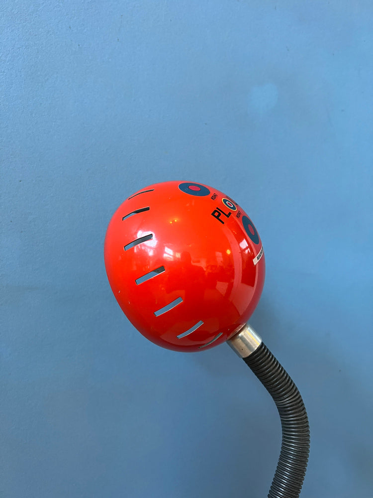 Red Flexible Vintage Spage Age Table Lamp